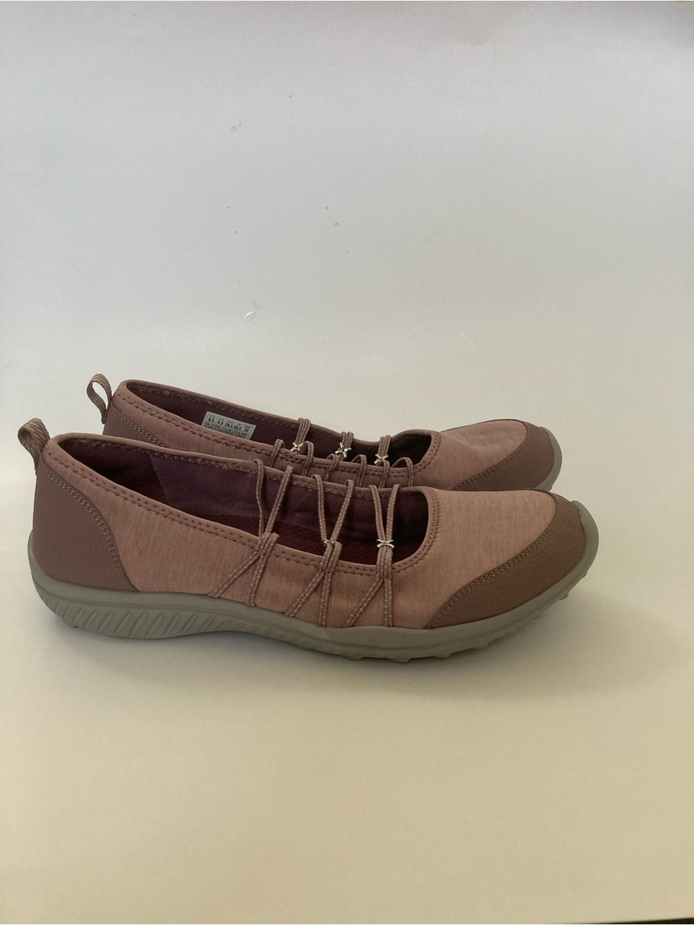 Skechers Classic Fit Heathered Bungee Strap Mary Janes Slip On Shoes
